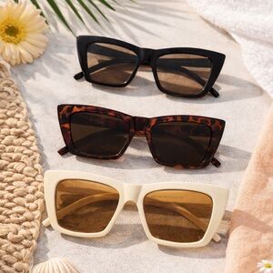 Stylish Sunglasses 3 pack in Black, Tortoise, and Cream